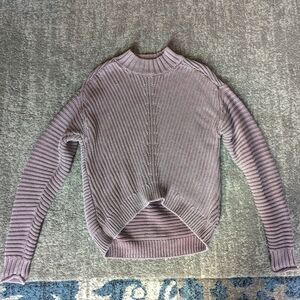 Lucky Brand Large High-Low Turtleneck Knitted Sweater